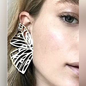 Silver Butterfly Stud Earrings